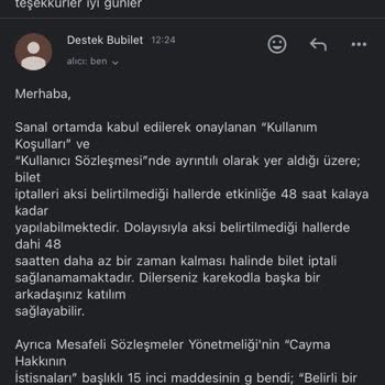 Hayal Kahvesi Auqa Florya Aqua Florya Konser Etkinliği İptal Prosedürleri