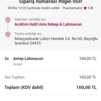 Acıktım Bayat Isıtma Lahmacun Geldi