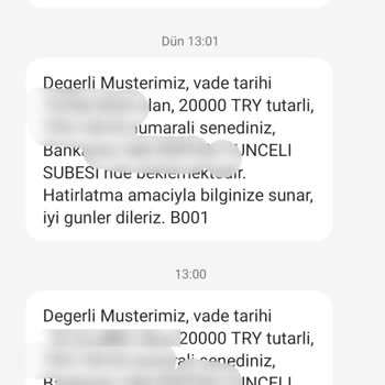 Ödeme Gününe 10 Gün Var Ziraat Bankası Mesaj Atıp Rahatsız Ediyor