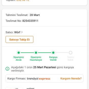 Trendyol Express Trendyol Ürünüm Teslim Edilmedi. Edildi Olarak Gözüküyor.