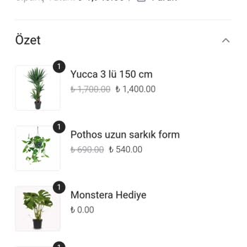 Es Plante Eksik Ürün Gönderimi