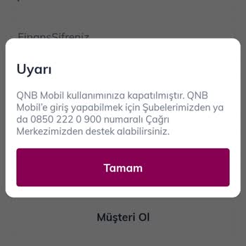 QNB Finansbank Banka Erişim Sorunu Ve Çözümsüzlük