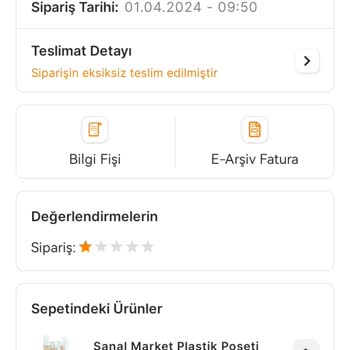 Migros Sanal Market Yapılmayan İade