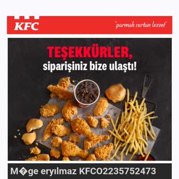 KFC Yemek Firmasının Parasını Alıp, Göndermediği Sipariş.
