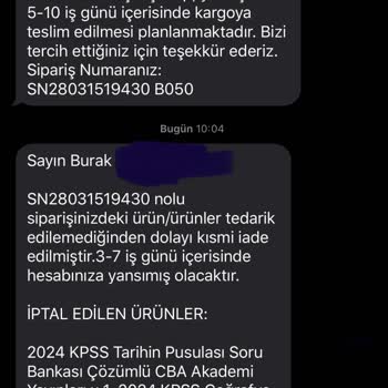 İsem Kitap 9 Gündür Sipariş Bekletip İptal Ettiler