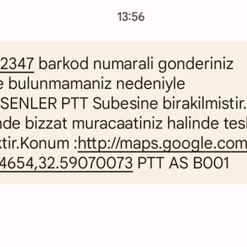 PTT Kargo Evde Olduğum Halde Geldik Evde Yoktunuz Bahanesi.