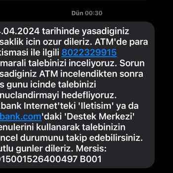 Akbank ATM'de Kalan Para