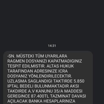 Global Satış Haksız İcra Tehdidi Ve Yanlış Bilgilendirme
