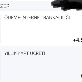 Yapı Kredi Bankası Kart Kullanım Ücretinin İadesini Talep Ediyorum.