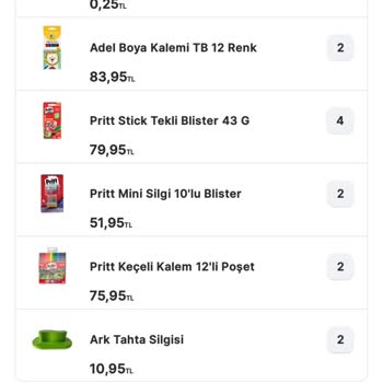 Migros Sanal Market Pişmanlık