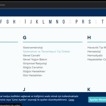 Medicana Web Sitesinde Olmayan Hizmet