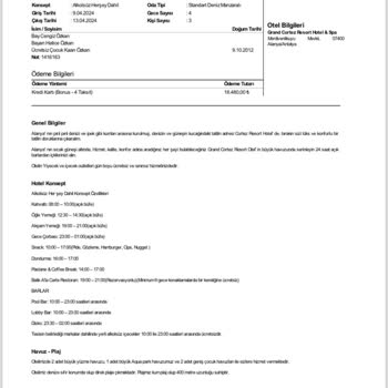 Grand Cortez Resort Hotel Şikayetim Var Bu Otelden