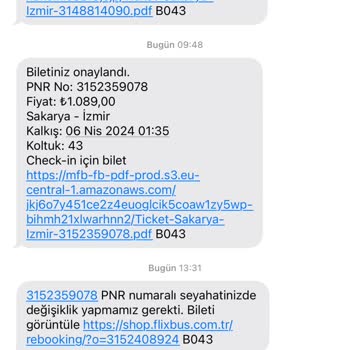 Kamil Koç Çift Bilet Kesme