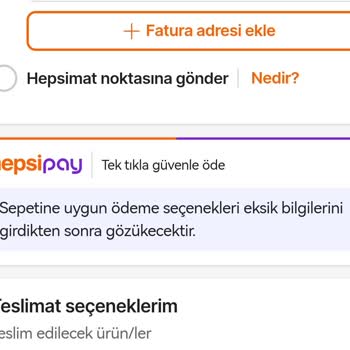 Hepsiburada Uygulamasında Alışveriş Yapamıyorum