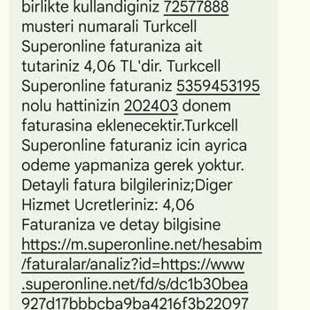 Turkcell'den Şikayetçiyim Bedavadan Sürekli Paramı Alıyor