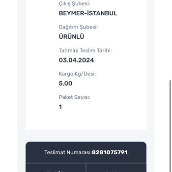 Aras Kargo Kargomu Hareketsiz Bekletiyor