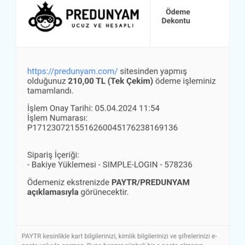 Predunyam Paramı İade Etmiyor