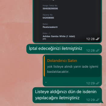 Shopier İade Edilmeyen Çift Sneaker Ve Müşteri Hizmetleri Sorunu