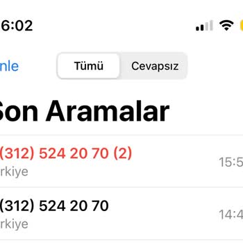 0312 524 20 70 Hiçbir İşlem Kabul Etmiyorum