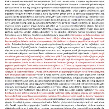 Türkiye Sigorta Tamamlayıcı Sağlık Sigortası Usulsüzlük! Okuyunuz!