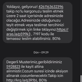 Aras Kargo Gelmediği Halde Geldik Diyor