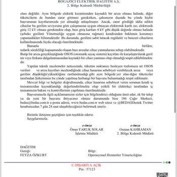 Boğaziçi Elektrik - BEDAŞ Bulaşık Makine Arızası