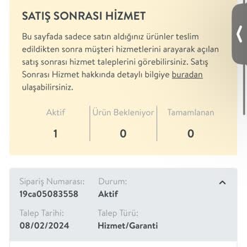 Vivense Teknik Servis Problemi