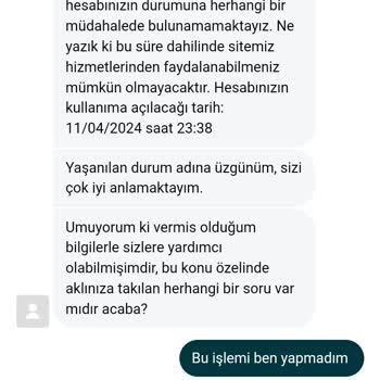 Bets10 Bilinçli Oyun Talebi Olmadan Hesabın Bloke Edilmesi