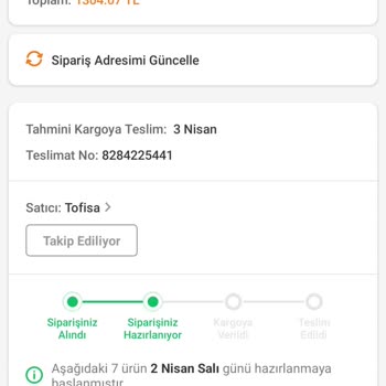 Trendyol Tofisa Kargolanmayan Sipariş Ve Trendyol'un Satıcısı