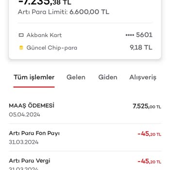 Akbank Artıpara Yüksek Faizi