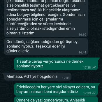 AGT Kurye (aynigunteslim.com) Kredi Kartımı Getirmediler, Evde Yok Diye De Yalan Söylediler