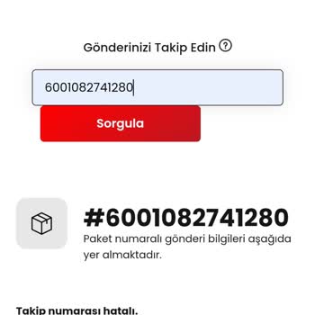 Pts Kargo Takip Numarası Hatalı
