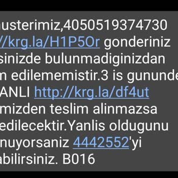 Aras Kargo Kargom Zil Çalınmadan Geri Gitti