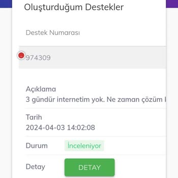 Gıbırnet İnternetim Yok Ve Firma İlgilenmiyor