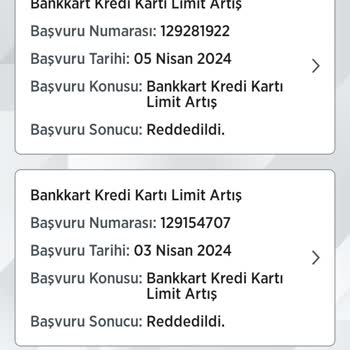 Ziraat Bankası Ziraat Kredi Kartım Limit Artmıyor Sürekli Anında Ret Yiyor