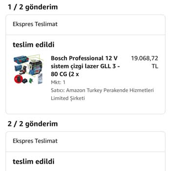 Bosch Elektrikli El Aletleri Bosch Kutusu Boş Çıktı