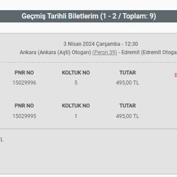 Obilet Koltuk Numaramın Değiştirilmesi Ve Bilet İade Ücretinin Yatırılmaması