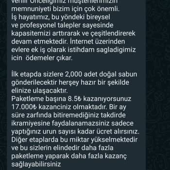 evde.paketleme.acentes (Instagram)  Evde Sabun Paketleme Yalanı