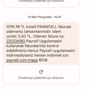 Paycell Anlam Verilmeyen Mesaj Sorunu