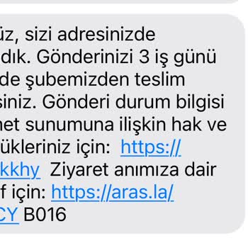 Aras Kargo Nun Kargoyu Ulaştırmaması