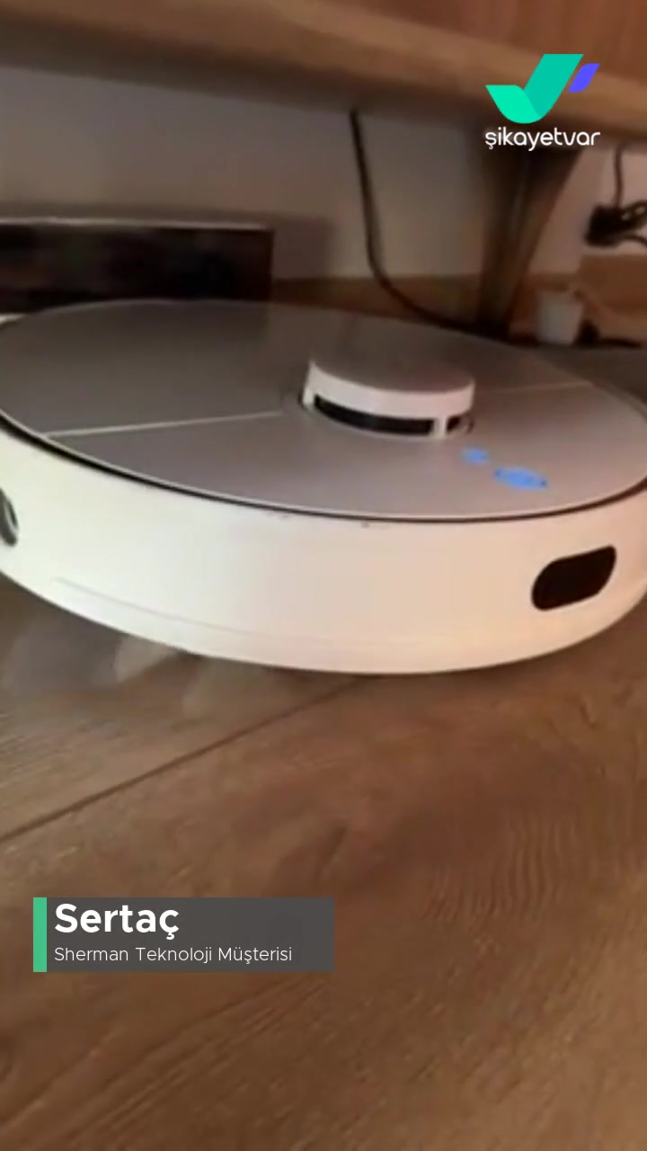 Sherman 360 S7 Robot Süpürge Yan Fırça Durmuyor videonun kapak resmi