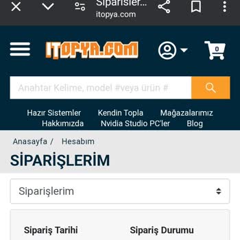 İtopya Bilgisayar Kargom Hala Verilmedi