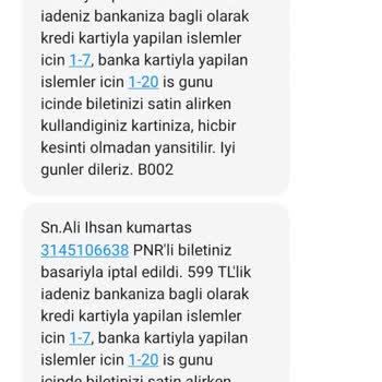 Obilet Biletimi İptal Ettiğini Söyleyip İşlemi Yapmadı.