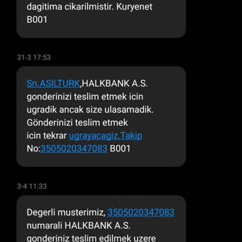 Kuryenet Karaköprü Acentası Mağduriyet