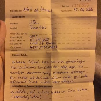 Aztek Teknoloji Kulaklık Servis Sürecinde Yaşanan İletişim Ve Hizmet Aksaklıkları