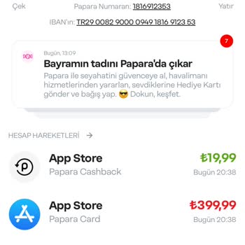 Papara Kartımdan Para Çektiler