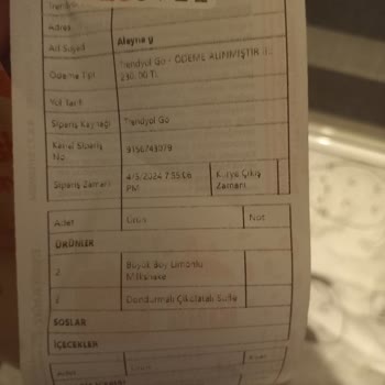 Burger King Aldığımız Ürünler Gelmiyor Ya Da Eksik Geliyor