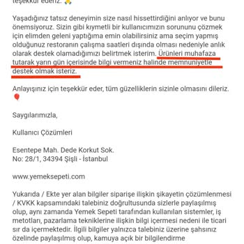 Yemeksepeti Soğuk Burger Ve Eksik Sipariş Hayal Kırıklığı
