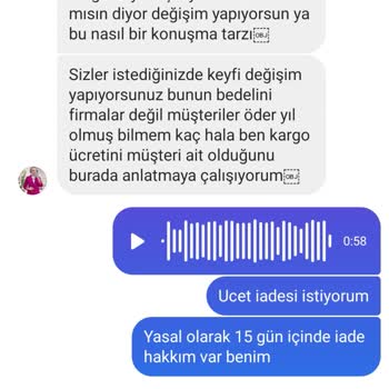 Seher Butik Ürün Değişimi Ve İade Sürecinde Yaşanan Sorunlar