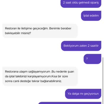 Getirden Sipariş Verdim Ulaşılmadı Ama Teslim Edildi Dendi